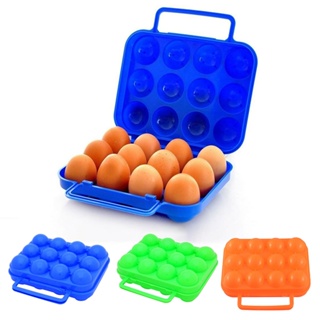 【AG】Portale 12 Grids Camping Picnic Folding Egg Storage Case Box Holder Container