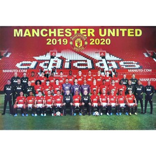 โปสเตอร์ แมนเชสเตอร์ยูไนเต็ด Manchester United แมนยู 2020 ปีเก่า ไม่พิมพ์แล้ว รูปภาพ กีฬา football ฟุตบอล ติดผนัง poster