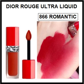 แท้ทั้งร้าน !! โล๊ะลิปดิออร์ของแท้ ราคาถูก DIOR ROUGE ULTRA CARE LIQUID 866 ROMANTIC