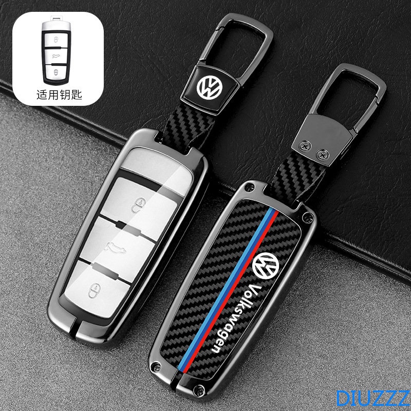 เคสรีโมทกุญแจรถยนต์-โลหะผสมสังกะสี-แบบ-3-ปุ่ม-สําหรับ-volkswagen-รุ่น-vw-cc-b6-b7-passat-3c-magotan-r36-b5-b7l