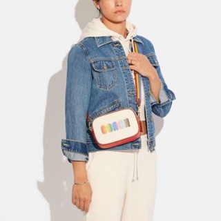 Coach c9939 Mini Jamie Camera Bag With Rainbow Coach