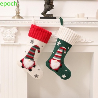 Epoch ถุงเท้า ปักลายซานตาคลอส น่ารัก สําหรับแขวนตกแต่งบ้าน เทศกาลคริสต์มาส