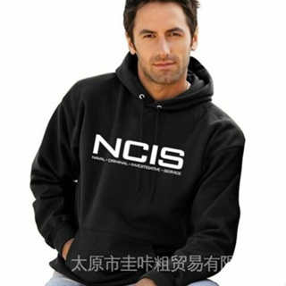 เสื้อกันหนาว มีฮู้ด แบบสวมหัว ลาย NCIS Naval Criminal Investigative Service QITI