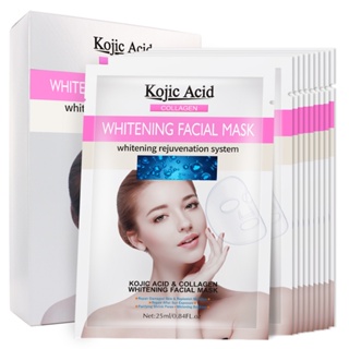 Collagen&amp;Kojic acid Nourishing Facial Mask Moisturizing Anti-Aging Skin Care Oil-control Soothing Whitening Face mas