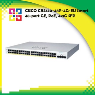 CISCO CBS220-48P-4G-EU Smart 48-port GE, PoE, 4x1G SFP