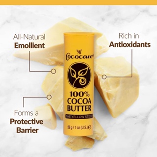 Cococare Cocoa Butter Stick เนยโกโก้ บริสุทธิ์แท้ 100% สำหรับทาผิวกาย กลิ่นหอมมาก ป้องกันผิวแตกลาย