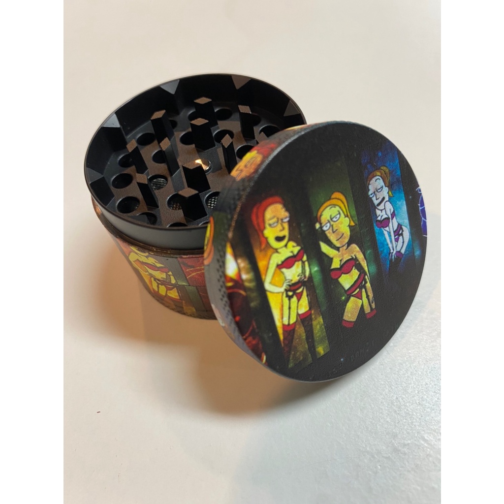 grinder-ริกมอตี้-grinder-50mm-เครื่องบด-ที่บด-ขนาด-50มม-4-ชั้น-metal-grinder-ริกมอตี้