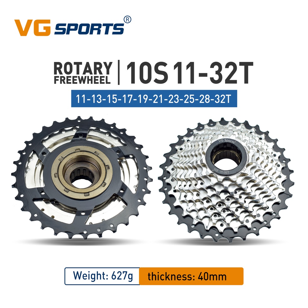 VG Sports เฟืองเกลียวจักรยาน 5/6/7/8/9 Speed Bicycle Rotating Freewheel ...