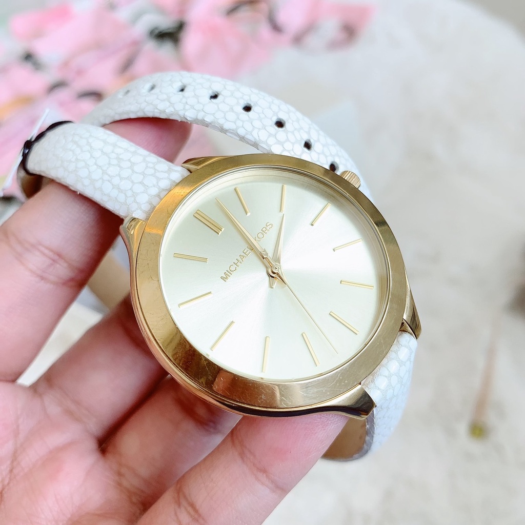 นาฬิกา-michael-kors-watch-strap-mk2477-white-leather