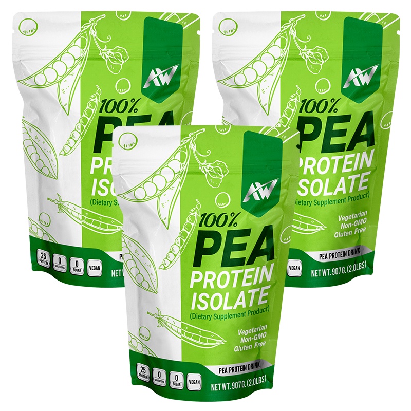 ภาพหน้าปกสินค้าAW-Pea Protein Isolate โปรตีนถั่วลันเตา Non whey ไม่ใช่เวย์โปรตีน ขนาด 2lbs (907กรัม) SET 3 ถุง จากร้าน koisup บน Shopee