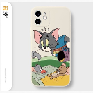 Tom Cat and Jerry Mouse เคสไอโฟน iPhone 11 8 Plus case X Xr Xs Max Se 2020 cover เคส iPhone 13 12 pro max 7 Plus 14 pro