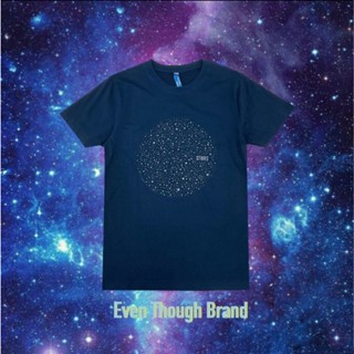 เสื้อยืด Even Though สกรีนลาย Stars ผลิตจาก COTTON USA 100%