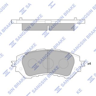 ผ้าดิสเบรคหน้า TOYOTA VIOS YARIS J E NSP150 NCP150 1.2 1.3 1.5 2013- YARIS ATIV 2017- HI-Q