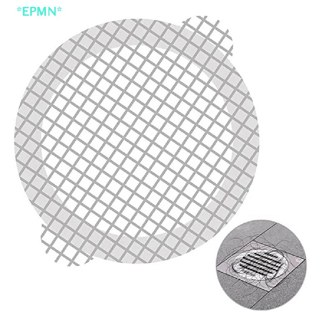 epmn-gt-ใหม่-สติกเกอร์ตาข่าย-ดักจับเส้นผม-ใช้แล้วทิ้ง-สําหรับติดท่อระบายน้ํา-ห้องน้ํา-ห้องอาบน้ํา-10-ชิ้น