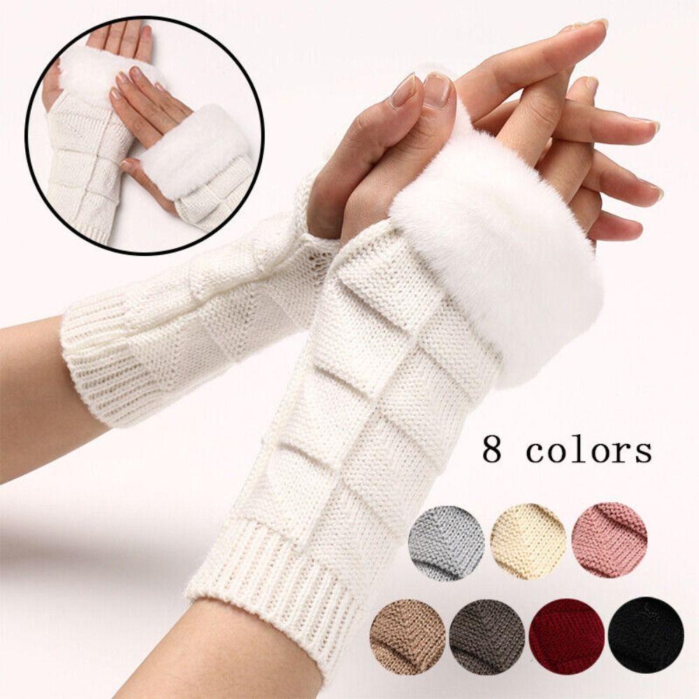 cactu-ถุงมือผ้าถัก-ไร้นิ้ว-ให้ความอบอุ่น-แฟชั่นสําหรับผู้หญิง