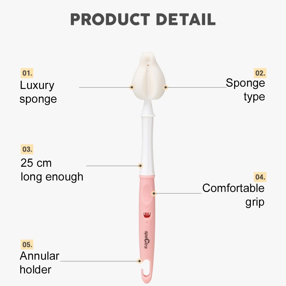 spectra-long-type-baby-nipple-sponge-brush-set-milk-storage-3-color-korea