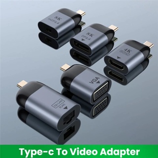 Ankndo type-c to 4K HDMI 1080P VGA 4K DP สายเคเบิ้ลอะแดปเตอร์แปลง สําหรับ Mac//book แล็ปท็อป