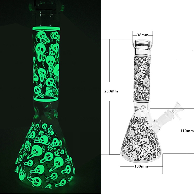 จัดส่งวันนี้-ภาชนะแก้วเรืองแสง-บ้อง-บ้องแก้ว-glass-bong-แจกันแก้วทนอุณหภูมิสูง-แจกันแก้วเรืองแสง