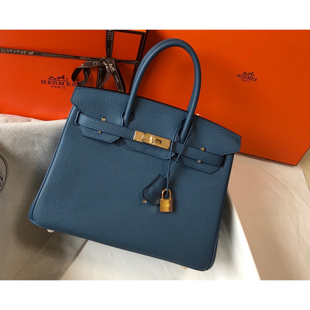 พรี-ราคา10200-hermes-birkin-togo-หนังแท้-กระเป๋าถือ-กระเป๋าแฟชั่น25cm-30cm