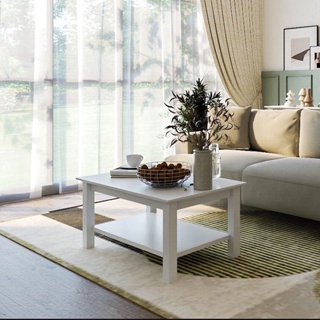 ภาพหน้าปกสินค้าKoncept furniture โต๊ะกลาง ขนาด 90 ซม. รุ่น Moneta สีขาว (90x55x42 ซม.) ที่เกี่ยวข้อง