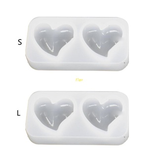 Flgo แม่พิมพ์ซิลิโคนเรซิ่น อีพ็อกซี่ รูปหัวใจ พีช 3D สําหรับทําเครื่องประดับ Diy