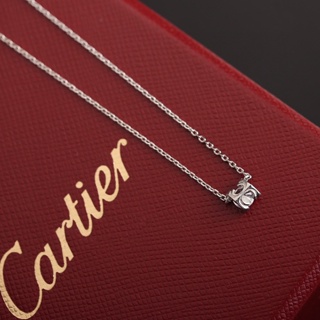 พรี​ ราคา2300 Cartier ไซส์​เล็ก ผู้หญิง​ เพชร​ สร้อยคอ