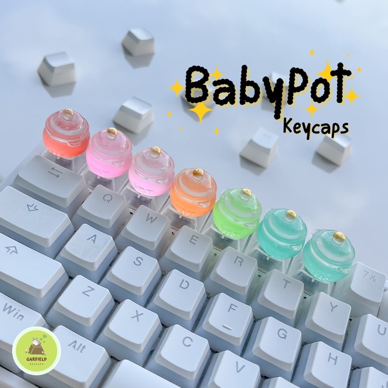 BabyPot Keycaps คีย์แคป/ปุ่มแต่งคีย์บอร์ด | Shopee Thailand