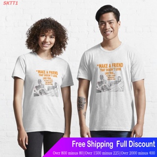 เสื้อยืด SKTT1 เสื้อยืดลำลอง Kareem Abdul Jabbar , Make A Friend Essential T-Shirt Popular T-shirts