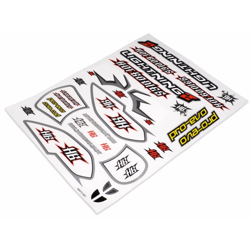 HPI 66472 HB LIGHTNING 2 PRO EVO BODY DECAL (STICKER) | Shopee Thailand