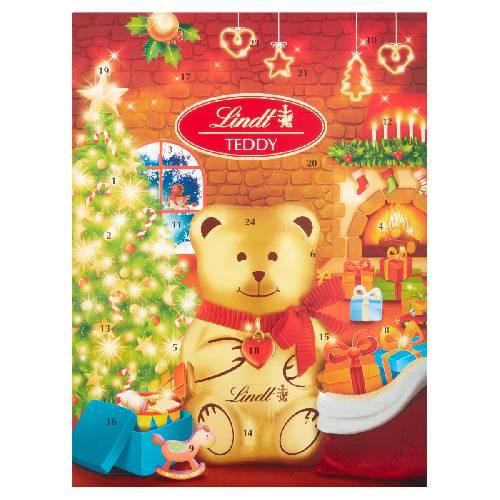 lindt teddy advent calendar 170g. ลินด์เท็ดดี้ปฏิทินจุติ 170กรัม ปฏิทิน