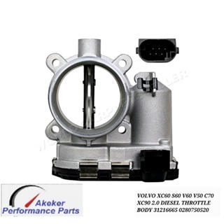 VOLVO XC60 S60 V60 V50 C70 XC90 2.0 DIESEL THROTTLE BODY 31216665 0280750520