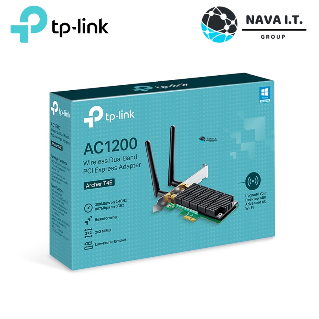 ภาพสินค้า️ส่งด่วนใน1ชม.ทักแชท ️ TP-Link Archer T4E AC1200 Wireless Dual Band PCI Express Adapter ประกัน LT จากร้าน nava.it บน Shopee ภาพที่ 1