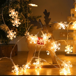 ✨✨ไฟเกล็ดหิมะ ⛄LED ไฟคริสต์มาส ไฟหิมะ ไฟแต่งห้อง ไล​ฟ์สด​ ไฟแต่งบ้าน น่ารักสวยงาม ของขวัญคริสต์มาส
