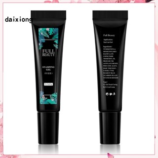 &lt;daixiong&gt; อุปกรณ์ตกแต่งเล็บ แสตมป์ปั๊มเล็บเจล น้ําหนักเบา 12 สี
