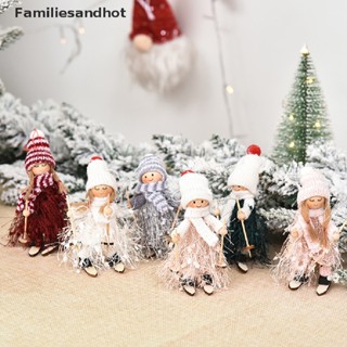 Familiesandhot&gt; ตุ๊กตาสกี น่ารัก คริสต์มาส แขวนจี้ ตกแต่งบ้าน เดสก์ทอป เครื่องประดับต้นคริสต์มาสอย่างดี