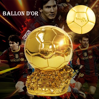 HOT 1:1 Replica Ballon d‘or Soccer Trophy Football Fans Resin Ornament  Souvenir