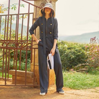 [asv ss22] Elizabeth Jersey Pants กางเกงผู้หญิง ขายาว แต่งเย็บจีบด้านหน้า เอวยางยืด