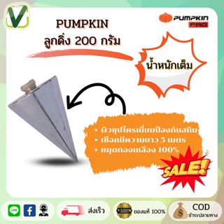 PUMPKIN  ลูกดิ่ง (พร้อมส่ง) 200 กรัม สำหรับวัดระดับ หมุดทองทองเหลืองแท้ 100% ถูกสุดดีสุด