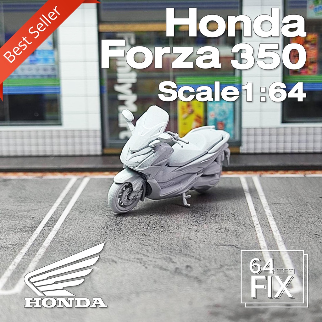 model-honda-forza-350-1-64-ทำสีรองพื้นขาว