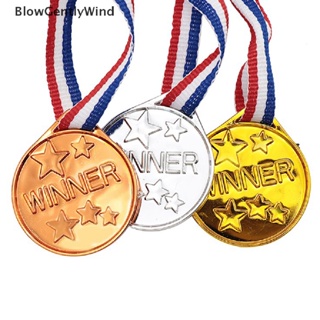Blowgentlywind เหรียญรางวัล พลาสติก สีทอง ของเล่นสําหรับเด็ก