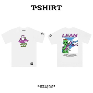 เสื้อยืดใหม่ Badcompany: เสื้อยืดสกรีนลาย "alienlean"คอกลม