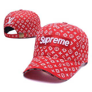 หมวกเบสบอลลําลอง ปักลายโลโก้ supreme แฟชั่นคู่รัก สไตล์สตรีท สําหรับผู้หญิง และผู้ชาย