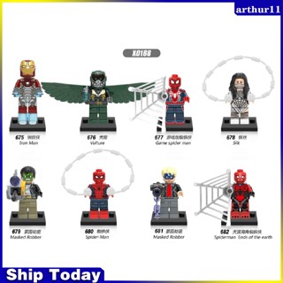 Arthur Spiderman Silk Minifigures Vulture Building Blocks ของเล่นตัวต่อเลโก้ สําหรับเด็ก X0168