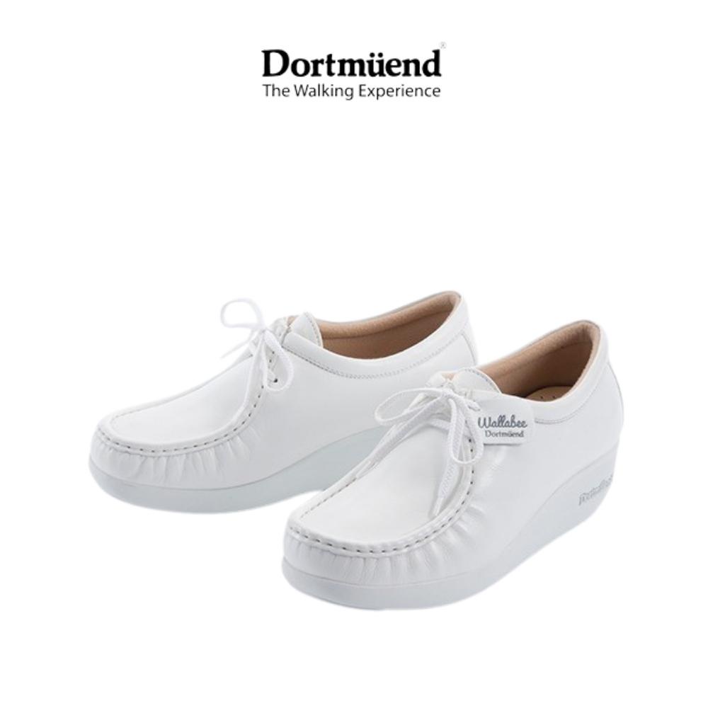 รูปภาพสินค้าแรกของDortmuend ProSeries Wallabee JS908 002-000 White รองเท้าสุขภาพ รองเท้าหมอและพยาบาล สำหรับผู้ที่ยืน-เดินนาน