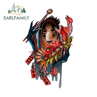 Earlfamily สติกเกอร์ไวนิล ลายอนิเมะ Spiried Away No Face Man Sonic สําหรับติดตกแต่งประตูรถยนต์ แล็ปท็อป 13 ซม. x 8.3 ซม.