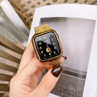 สายนาฬิกาข้อมือ สเตนเลส โลหะ แบบเปลี่ยน สําหรับ Apple Watch Series 1 2 3 4 5 6 SE 7 8 Ultra
