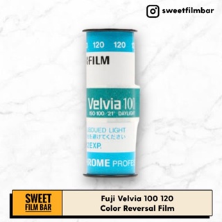 ภาพขนาดย่อของสินค้าFuji	Fujichrome Velvia 100	Medium Format Color Reversal Film  Sweet Film Bar	ฟิล์มสีสไลด์