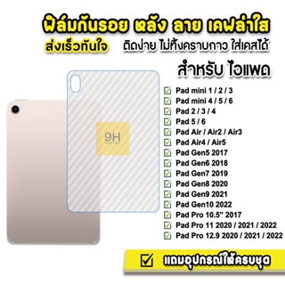 🔥 HOT ฟิล์มหลัง ฟิล์มกันรอยเคฟล่า สำหรับไอแพด mini6 Gen8 Gen9 Gen10 Air4 Air5 Air6 PadPro 11 Pro12.9 2021 ฟิล์มไอแพด