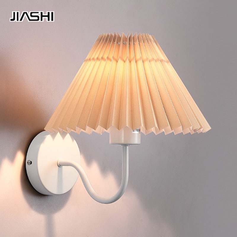 jiashi-led-ห้องนอนอ่านข้างเตียง-โคมไฟติดผนังวินเทจผ้าโรงแรมห้องศึกษาโคมไฟติดผนัง