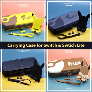 กระเป๋าเคส EVA กันน้ํา ลายปิกาจู และ Eevee Pokemon สําหรับ Nintendo Switch &amp; Switch Lite